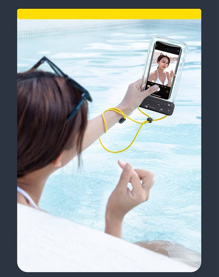 Case impermeável para celular 7,2 polegadas Baseus