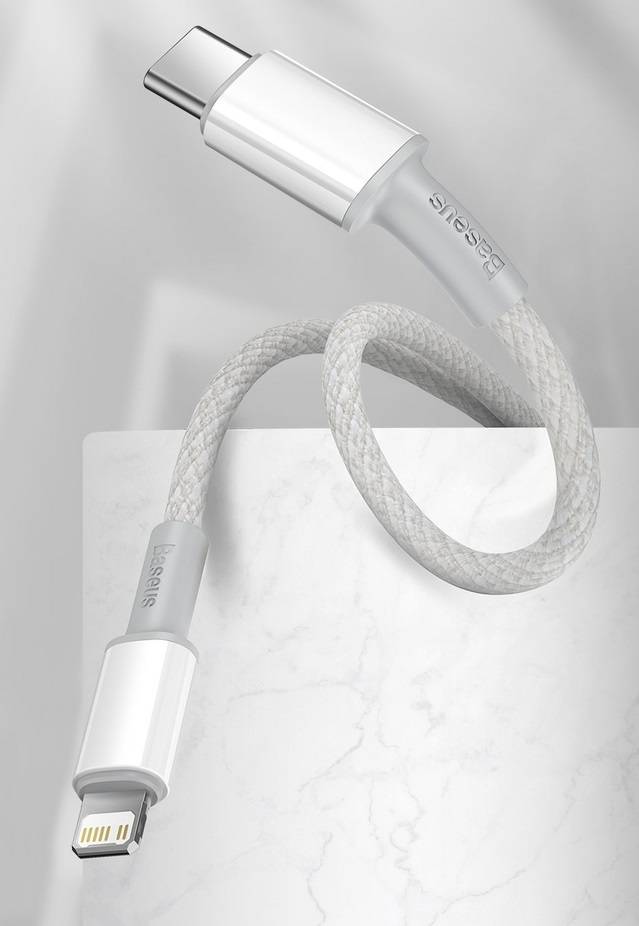 Cabo USB C Lightning PD 20W carregamento rápido Baseus