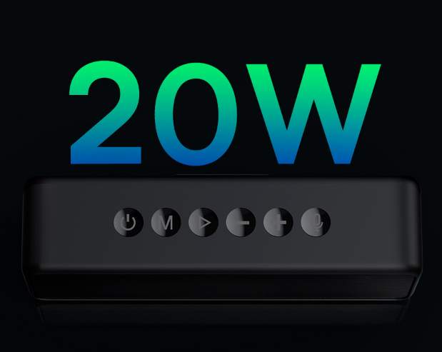 Caixa de som Bluetooth IPX6 à prova d'água 20w Baseus