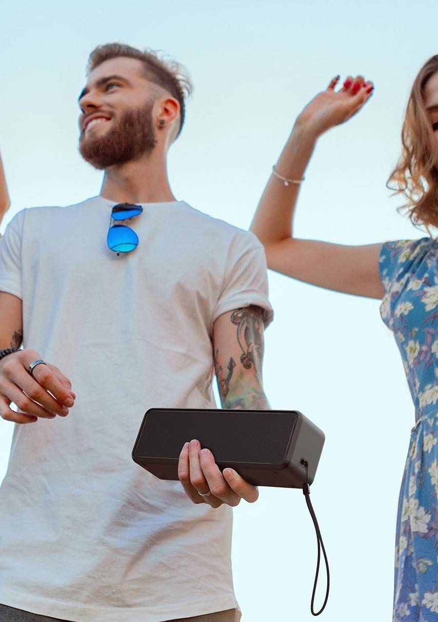 Caixa de som Bluetooth IPX6 à prova d'água 20w Baseus