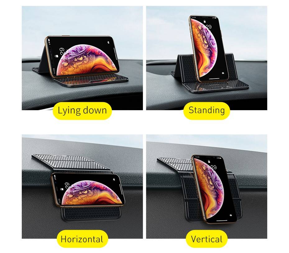 Tapete adesivo para painel de carro antiderrapante Baseus