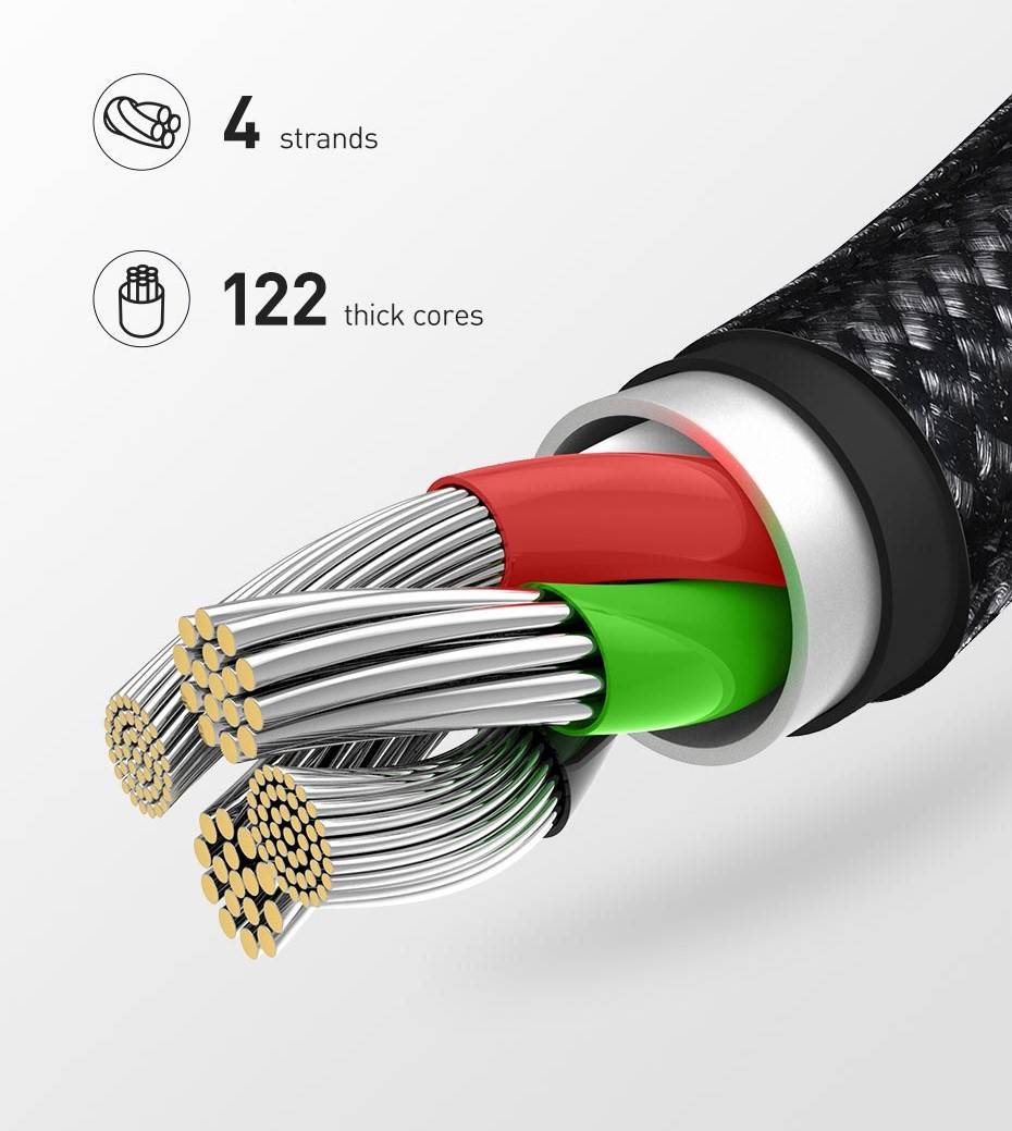 Cabo USB 3 em 1 Baseus