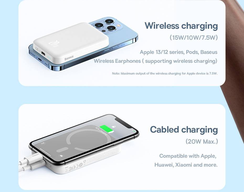 Power Bank magnético 20W 6000mAh Baseus