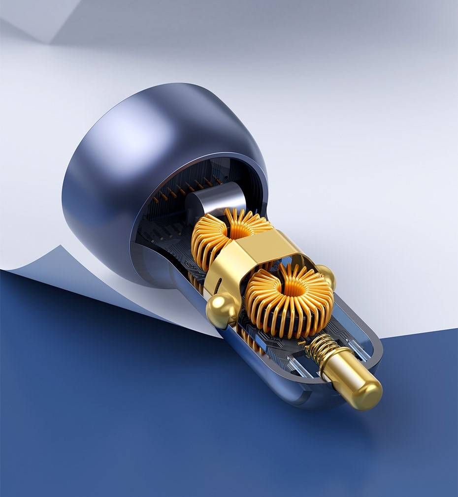 Carregador veicular 65W Carregamento Rápido 4.0 PD Baseus