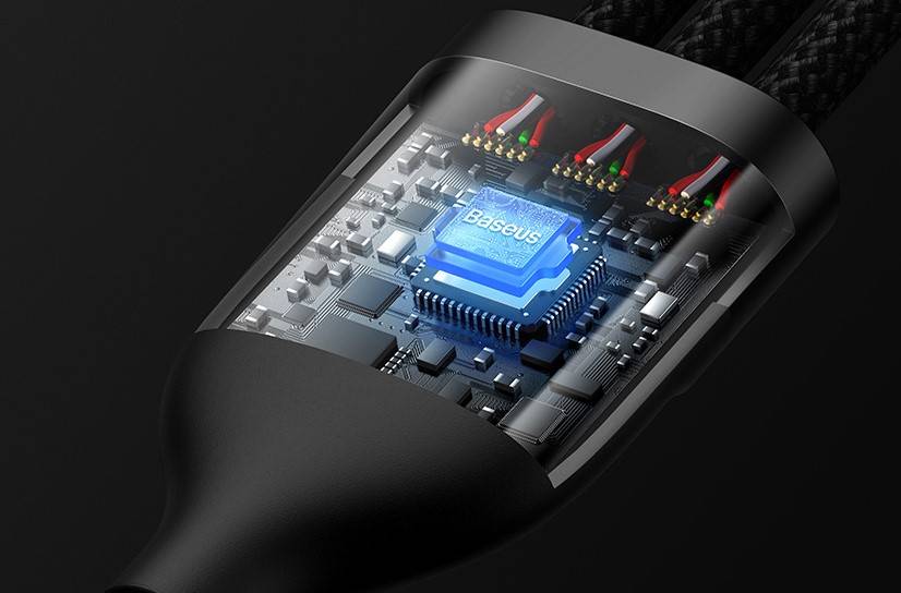 Cabo USB 3 em 1 100w Baseus
