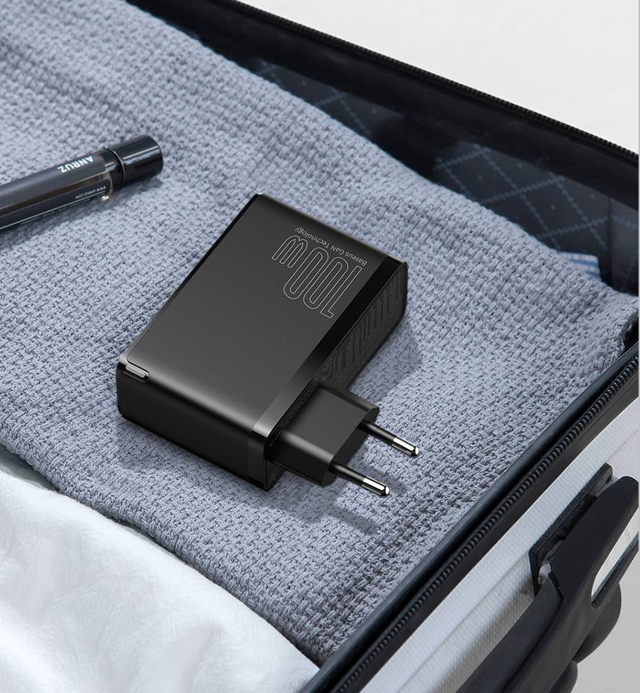 Carregador GaN Pro Carga Rápida 100W USB Tipo C Baseus