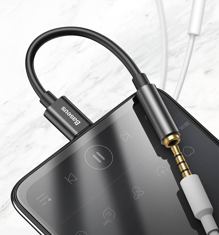 Adaptador de fone de ouvido Tipo C 3,5mm Baseus