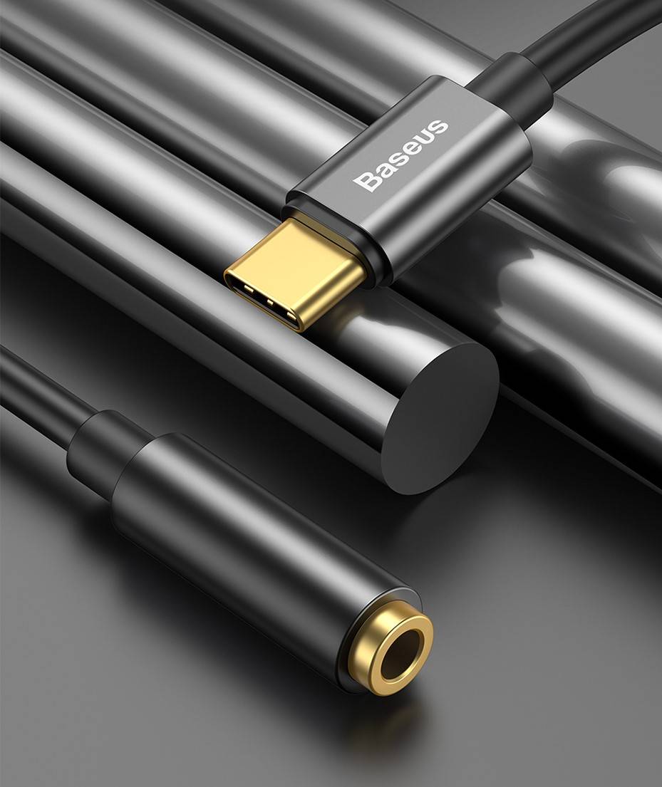 Adaptador de fone de ouvido Tipo C 3,5mm Baseus