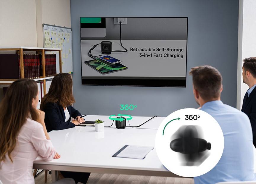 Cabo retrátil 100w 3 em 1 Baseus