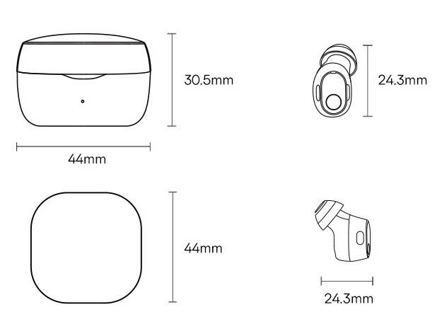Fones de Ouvido Bowie WM02 TWS Baseus