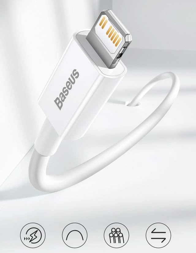 Cabo iPhone 20W PD USB Tipo C Baseus