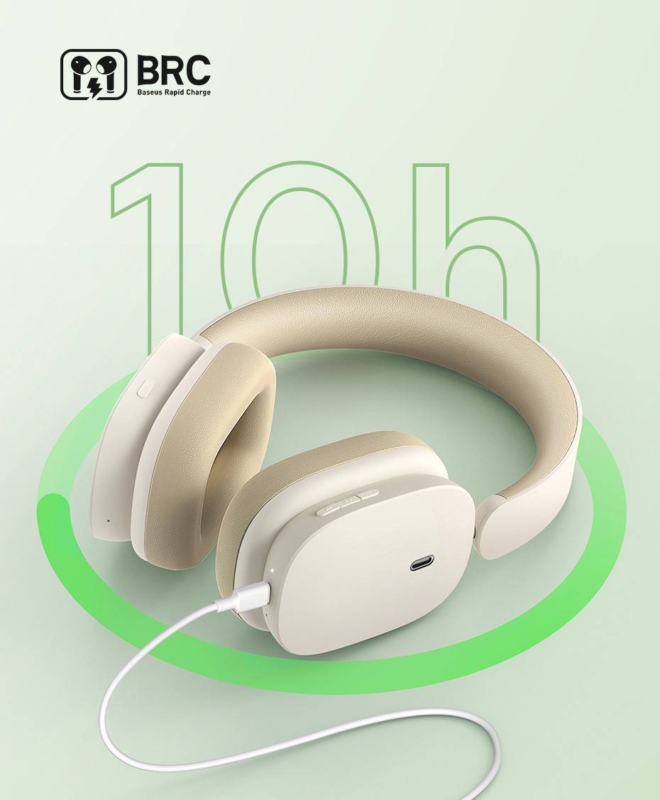 Fone de Ouvido Sem Fio H1 ANC Baseus