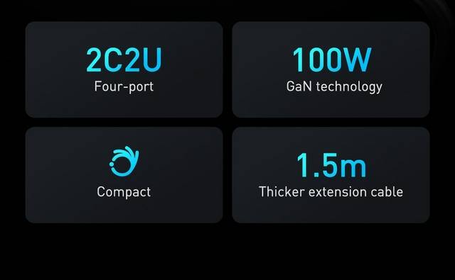 Carregador USB PD 100w GaN3 Pro Baseus