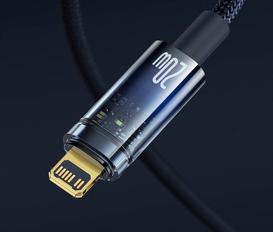 Cabo USB C para iPhone com Desligamento Automático 20W Baseus