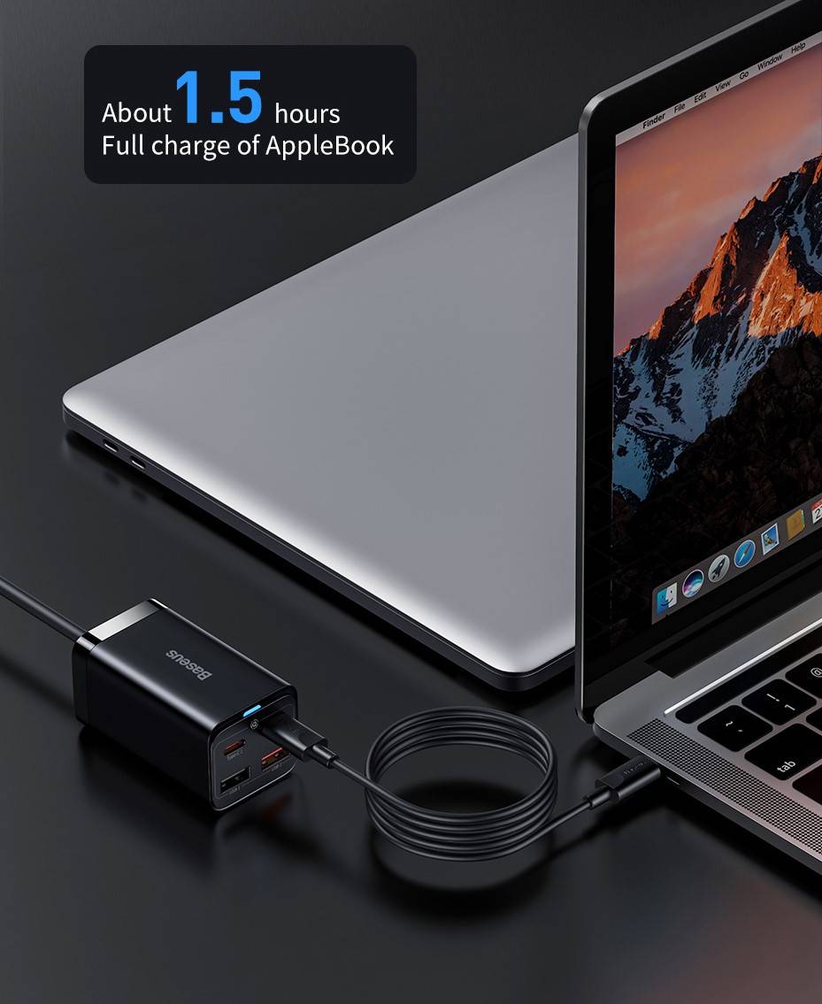 Carregador USB PD 65w GaN Baseus