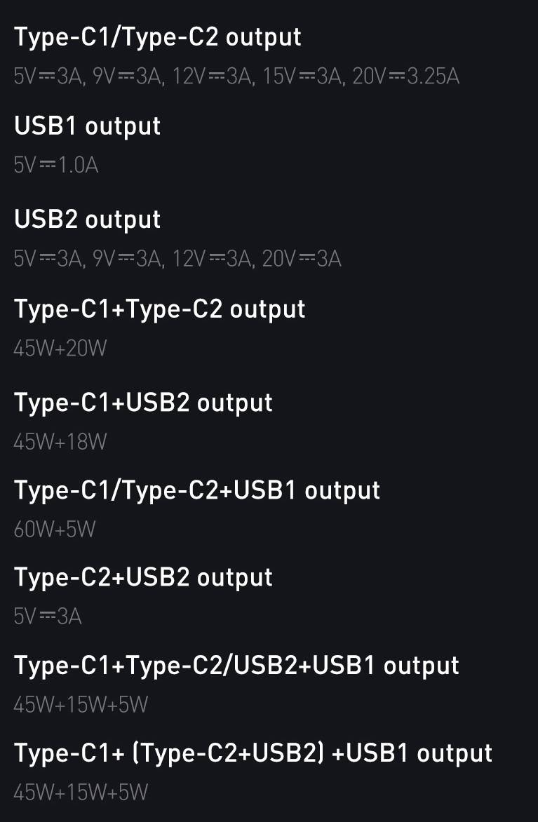 Carregador USB PD 65w GaN Baseus