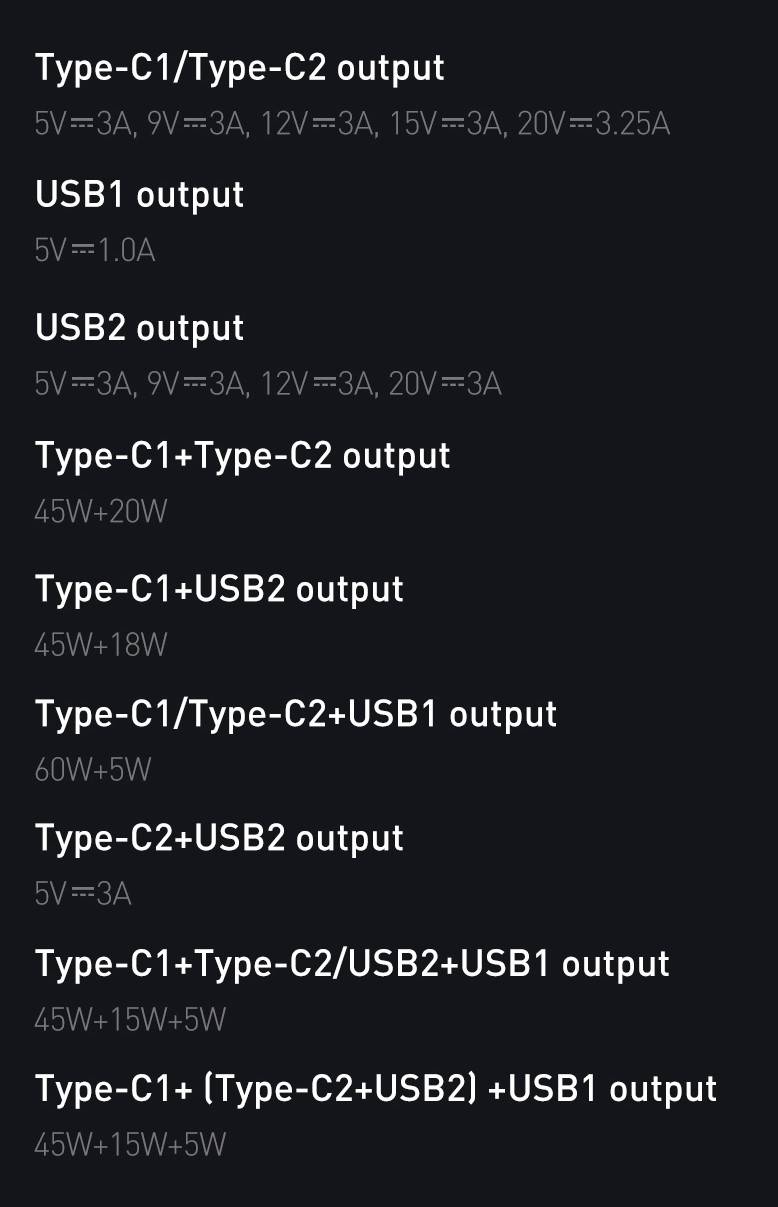 Carregador USB PD 65w GaN Baseus