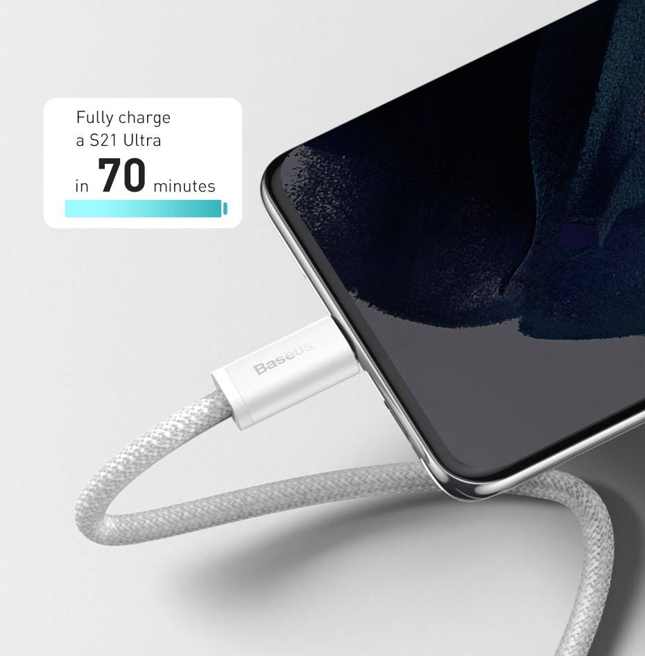 Cabo PD 100W USB C Trançado Baseus