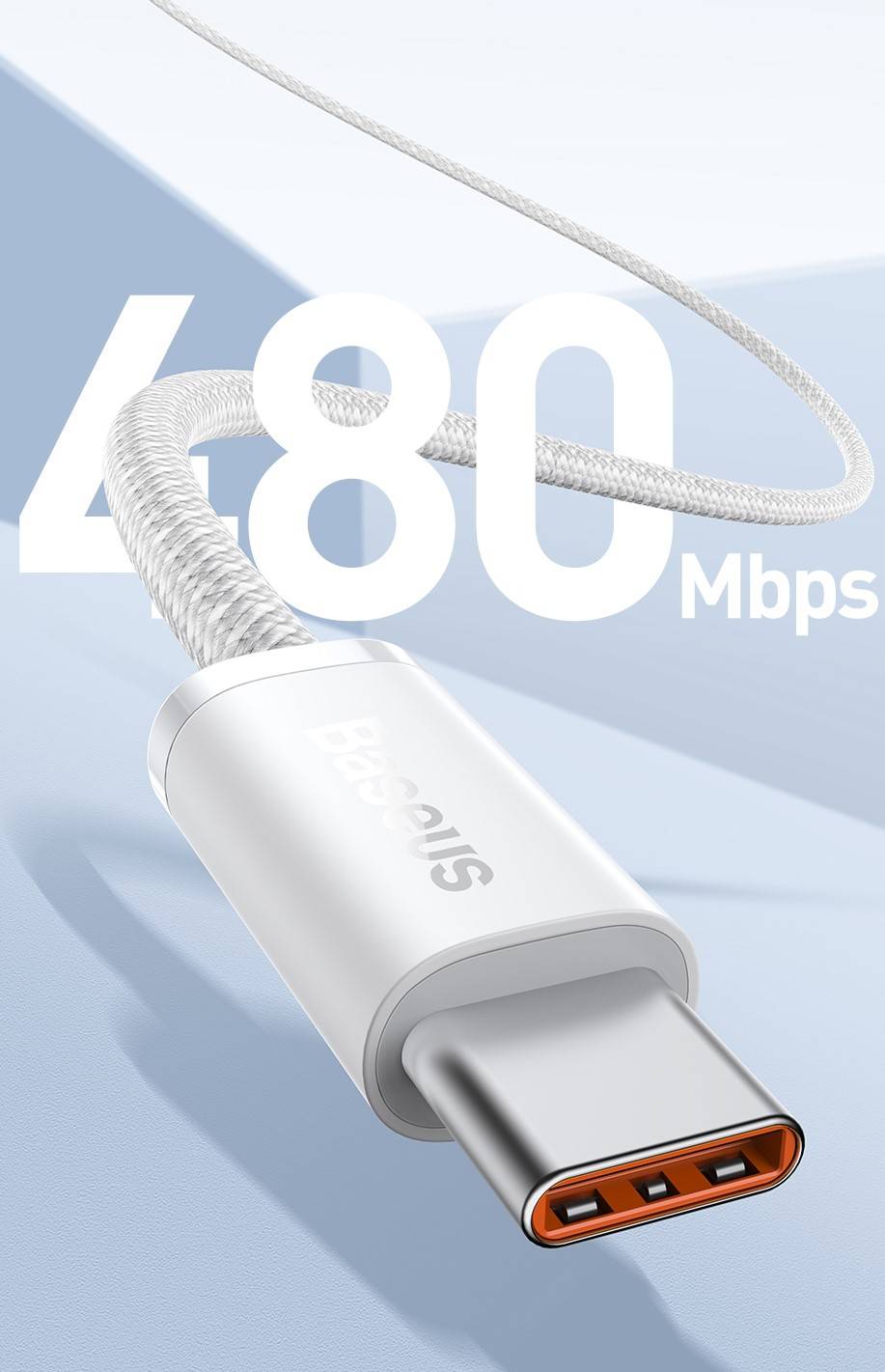 Cabo PD 100W USB C Trançado Baseus