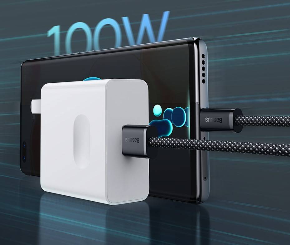 Cabo USB C 100w Carregamento Rápido Baseus