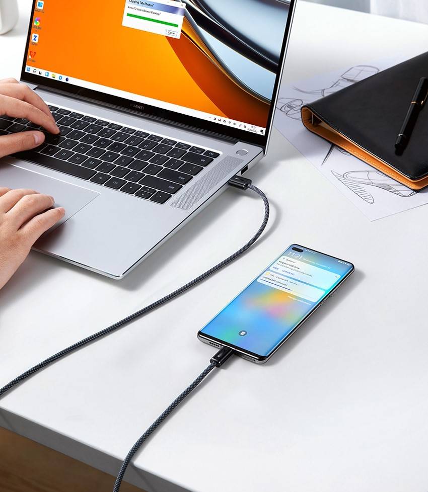 Cabo USB C 100w Carregamento Rápido Baseus
