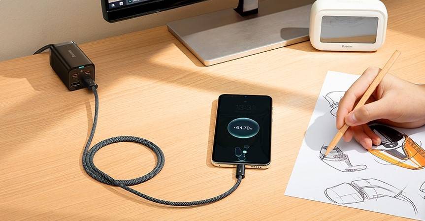 Cabo USB C 100w Carregamento Rápido Baseus