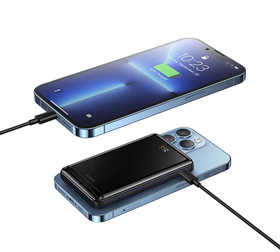 Power Bank magnético com suporte 10000mAh 20W Baseus