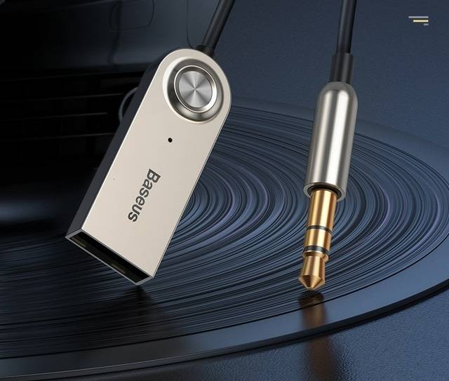 Receptor Transmissor Áudio Bluetooth Sem Fio Saída P2 Baseus