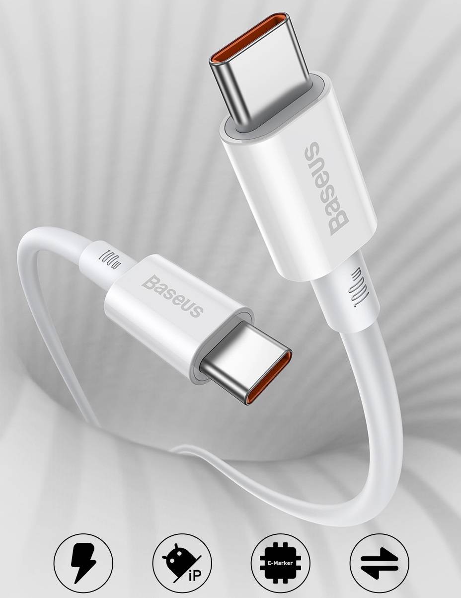 Cabo USB C 100W 20V/5A Baseus