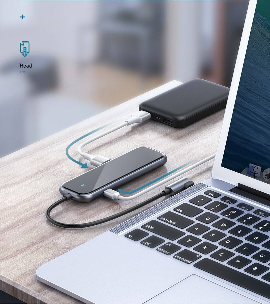 Hub USB C 5 em 1 Nova Versão Baseus