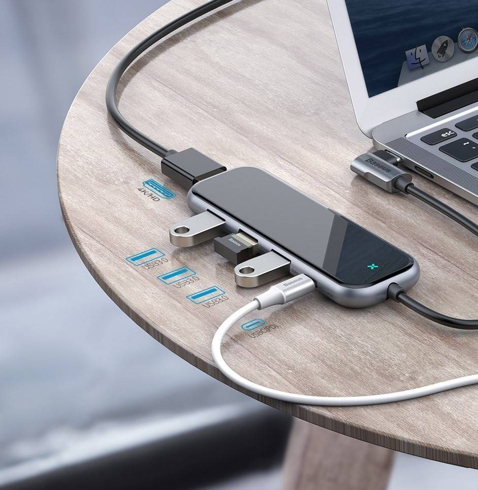 Hub USB C 5 em 1 Nova Versão Baseus