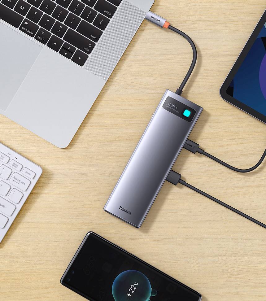 Hub USB C 12 em 1 Baseus