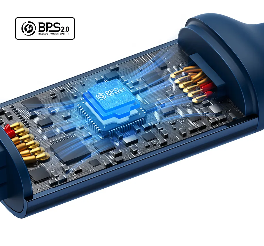 Cabo Retrátil 66W/100W 3 em 1 Baseus