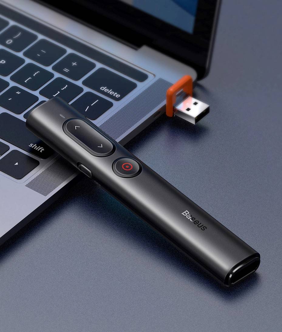 Apresentador Sem Fio com laser Baseus