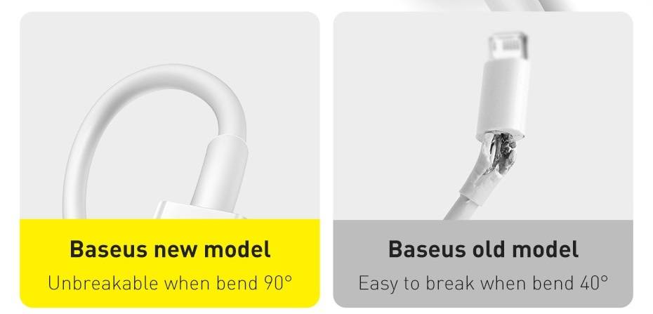 Cabo USB para iPhone 2.4A Baseus