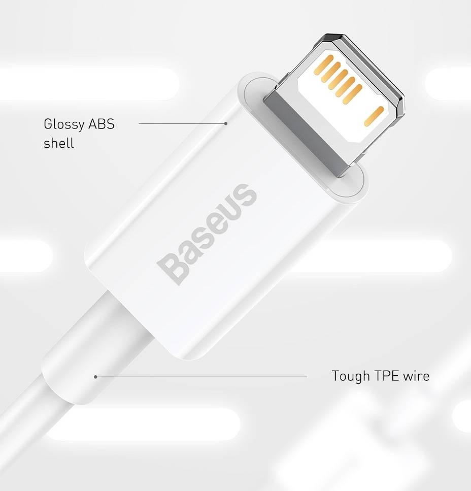 Cabo USB para iPhone 2.4A Baseus