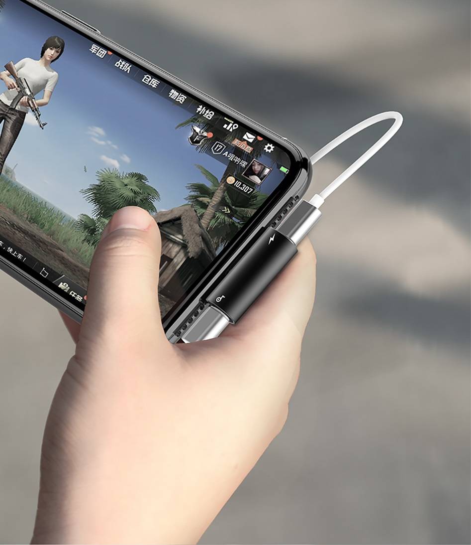 Adaptador 2 em 1 Lightning para iPhone Baseus