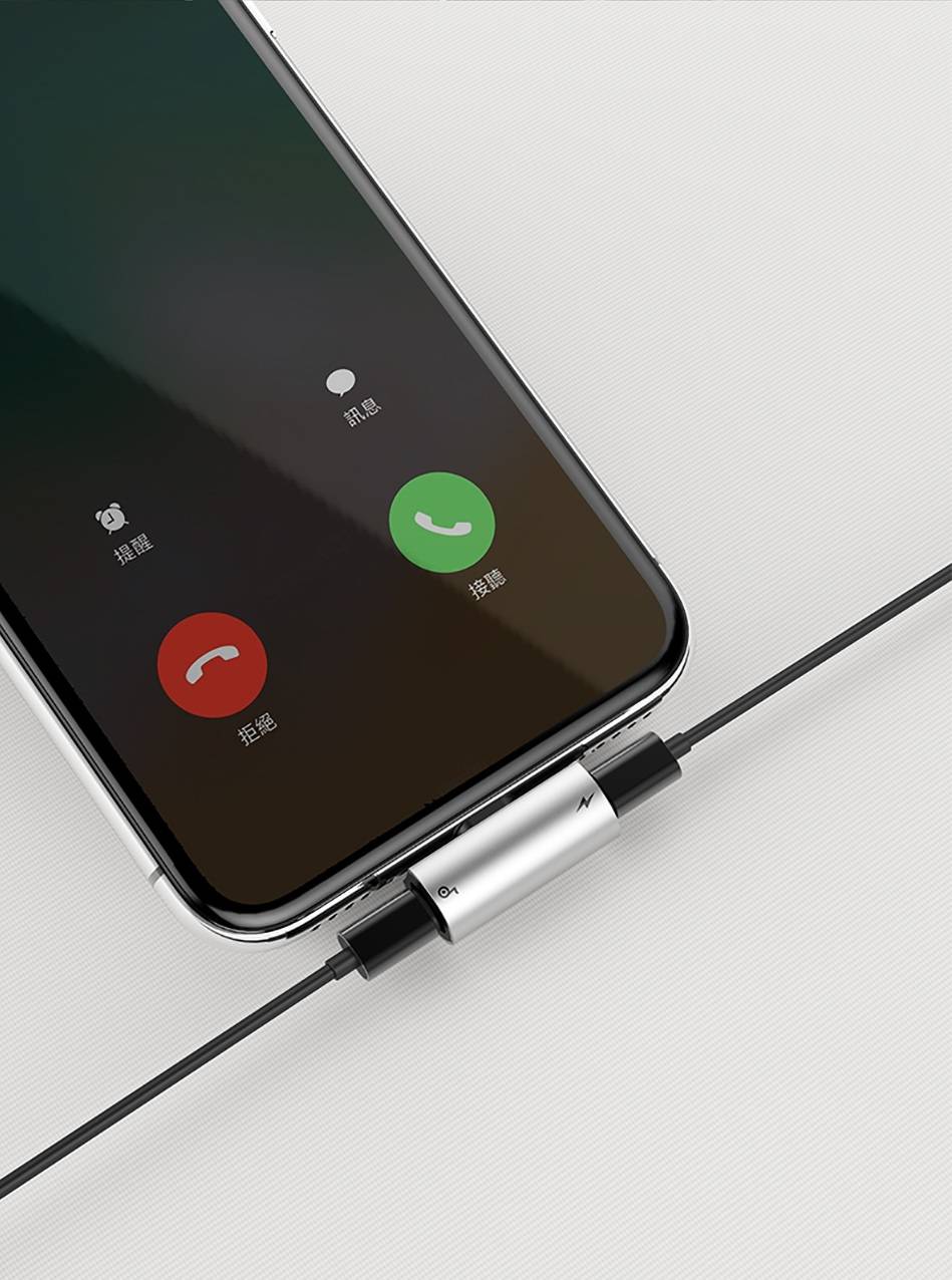 Adaptador 2 em 1 Lightning para iPhone Baseus