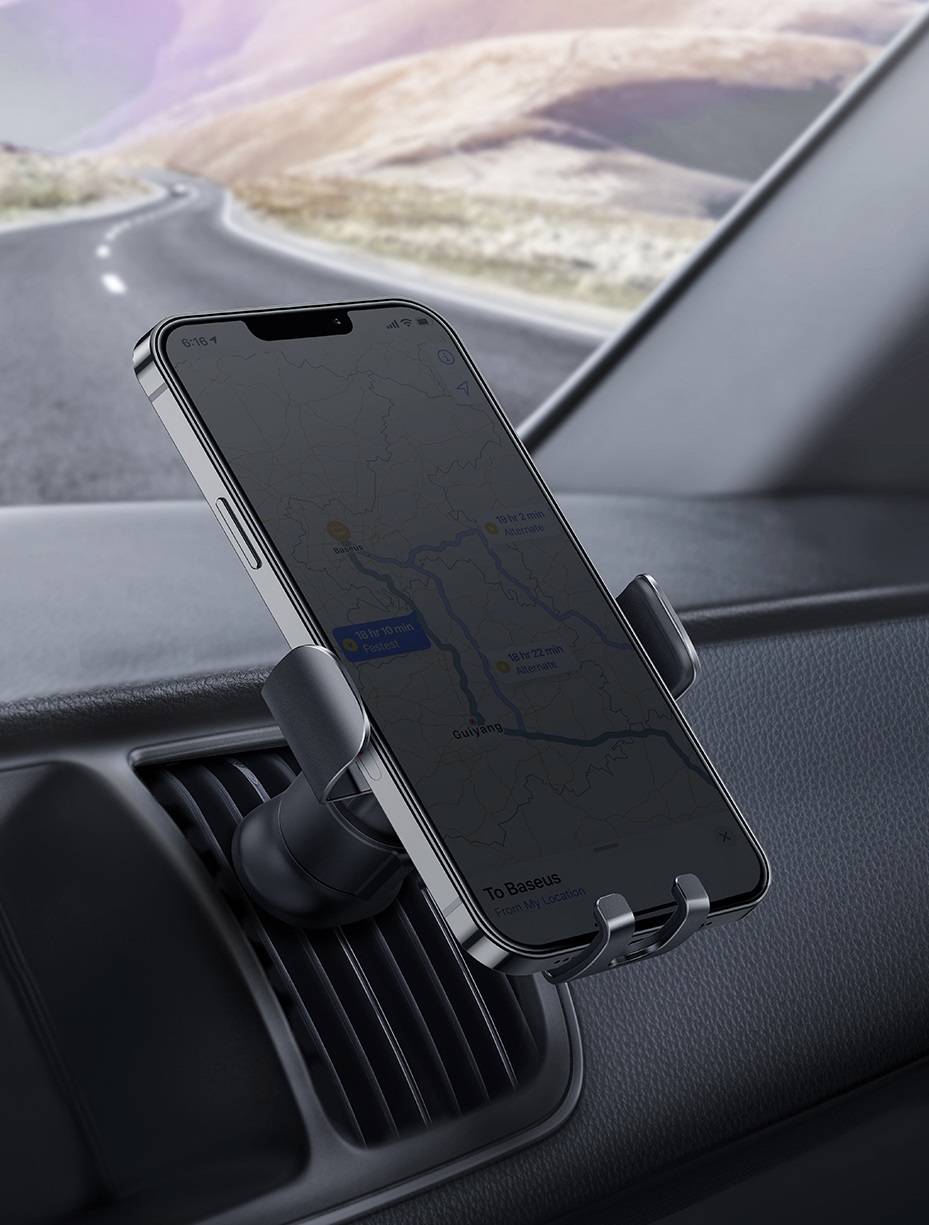 Suporte de celular com fixador em saída de ar Baseus