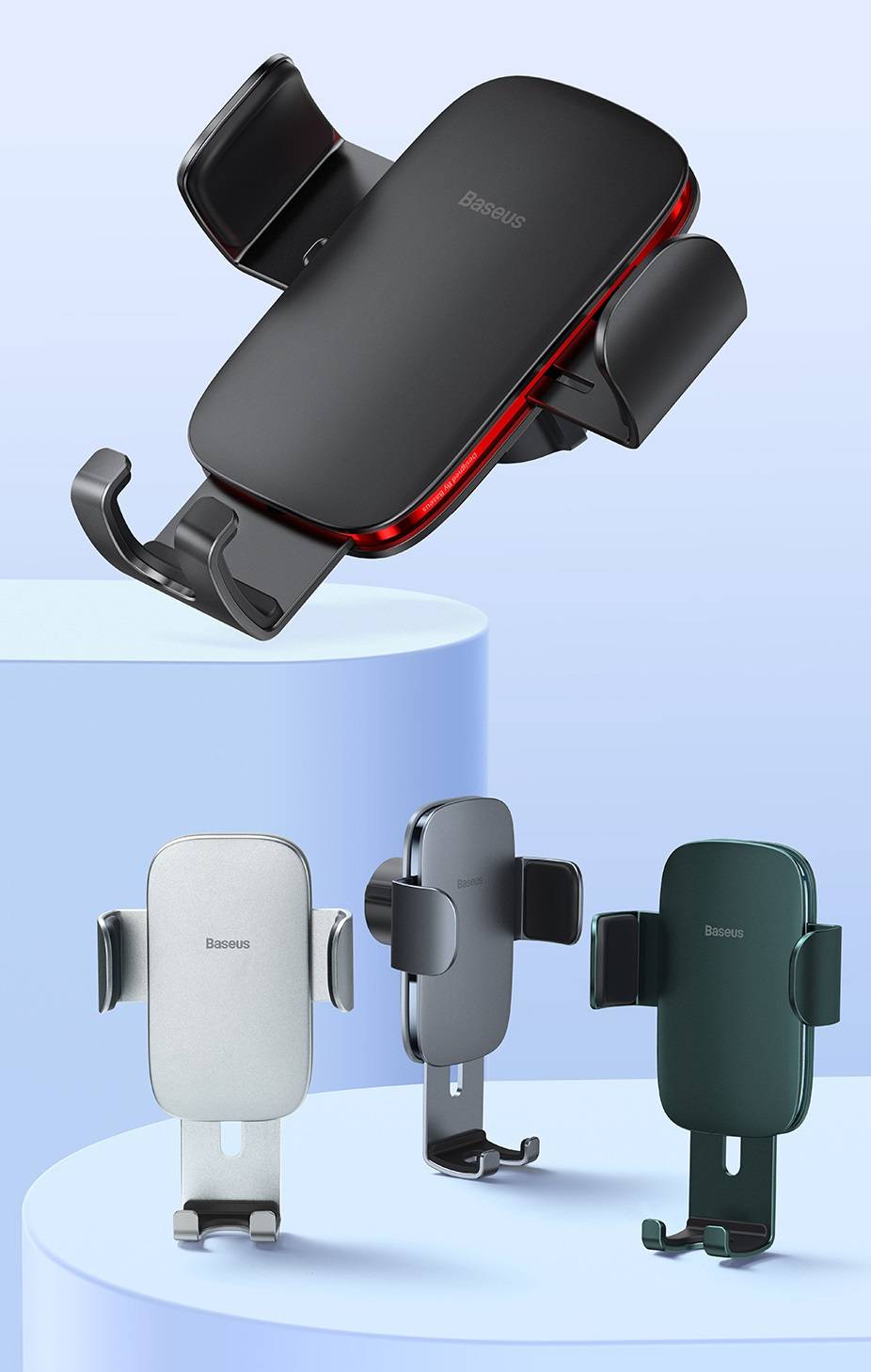 Suporte de celular com fixador em saída de ar Baseus