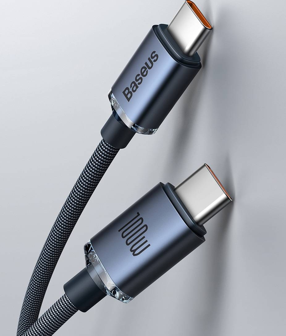 Cabo 100W USB C PD Serie Cristal Baseus