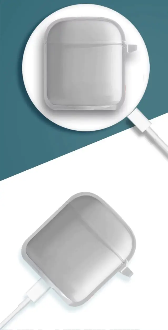Case Silicone Transparente com Gancho para Fone de Ouvido Encok W09 Baseus