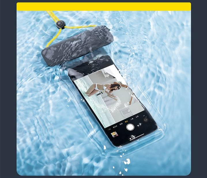 Case impermeável para celular 7,2 polegadas Baseus