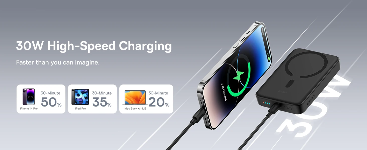 Power Bank MagSafe 10000mAh 30W Baseus