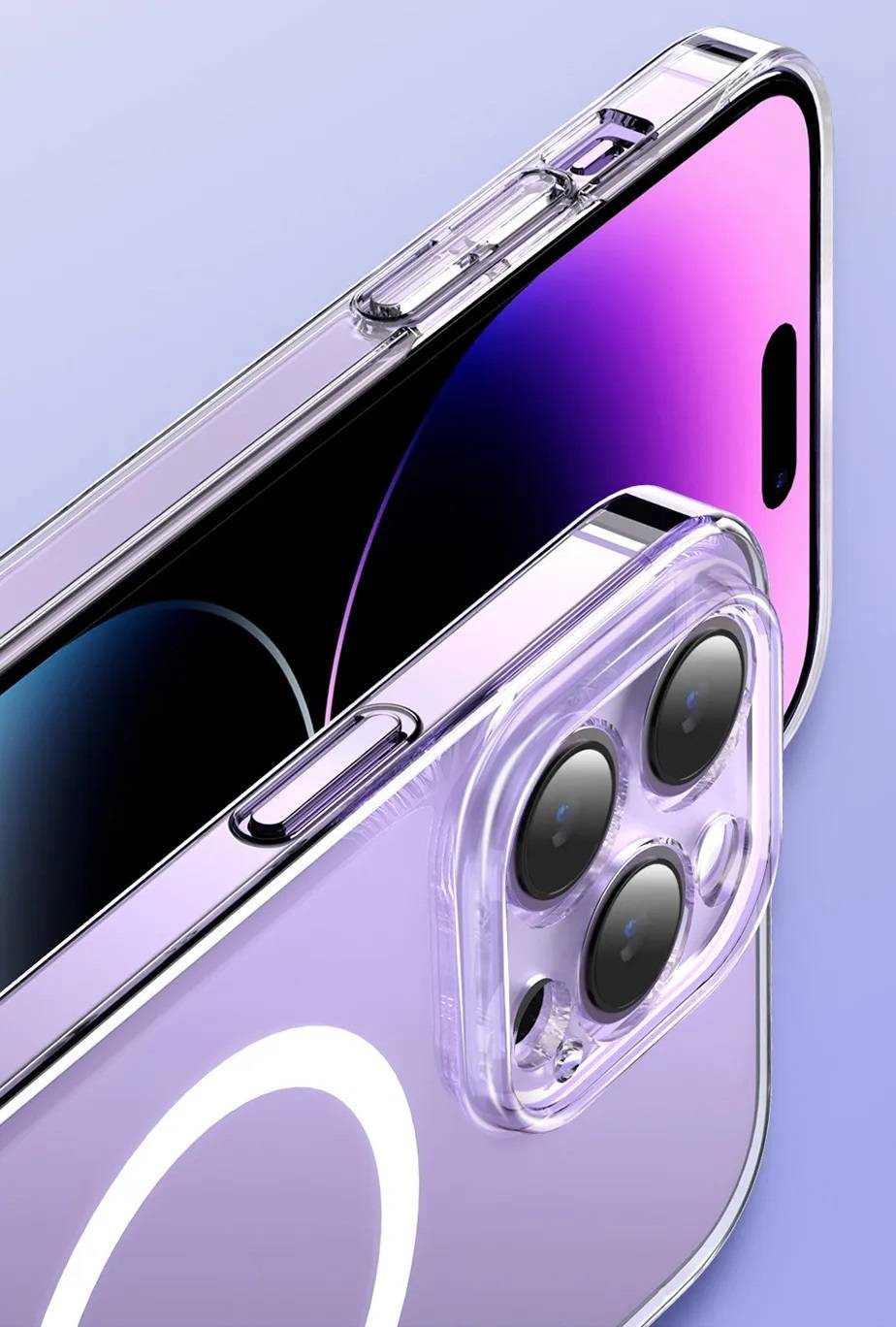 Capa Magnética Transparente para iPhone 11, 12, 13 e 14 + Película Baseus