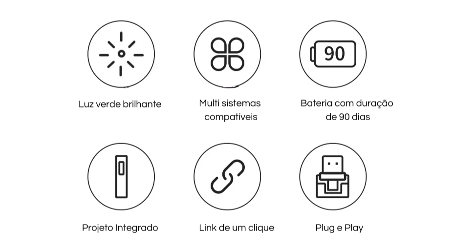Apresentador Sem Fio com Laser 200m Baseus