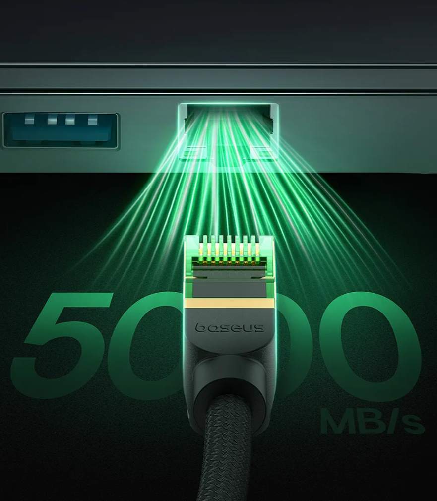 Cabo Ethernet RJ45 CAT8 40Gbps Baseus