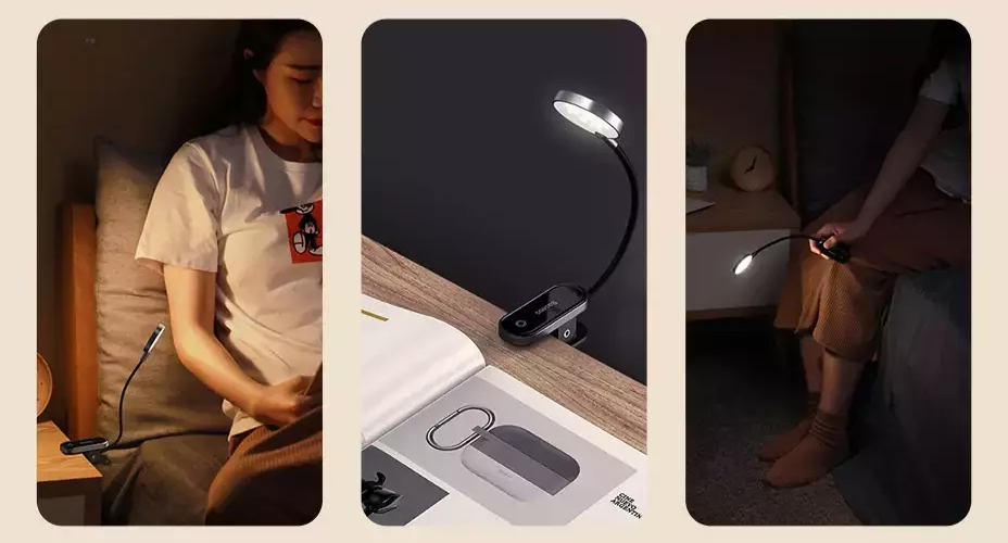 Mini Luminária Portátil com Clipe Baseus