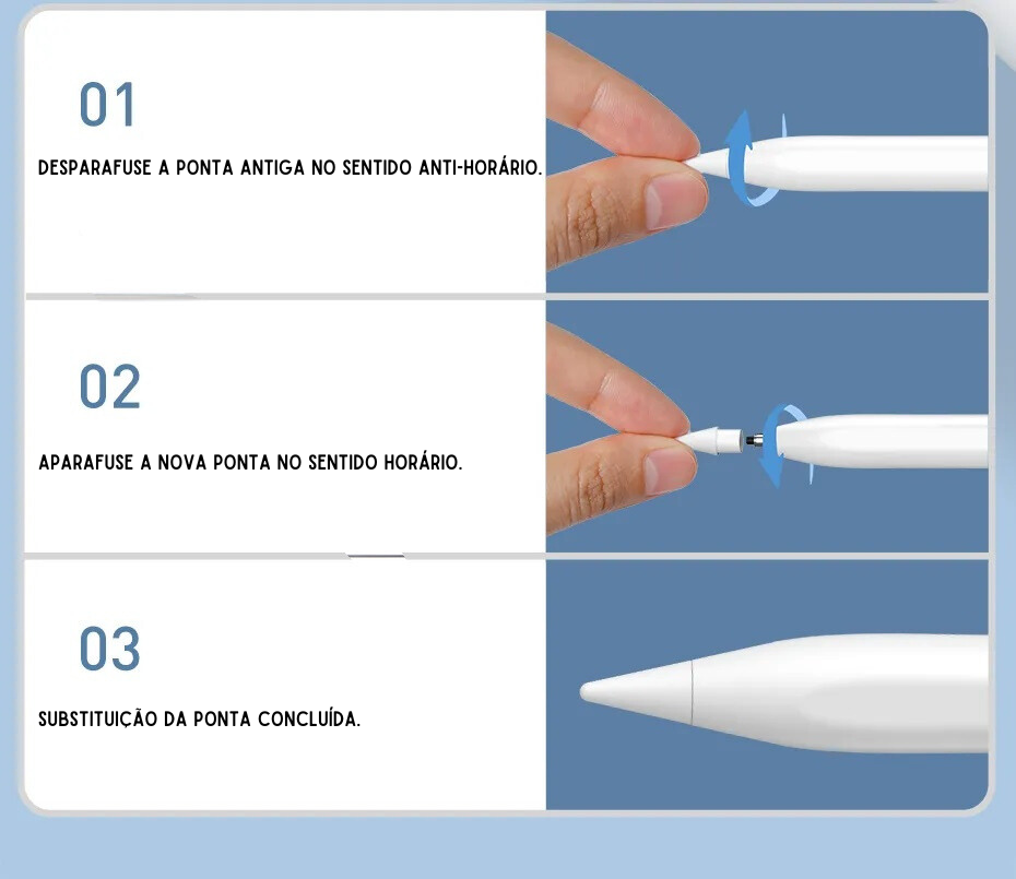 Kit 2 Pontas para Caneta Capacitiva Baseus