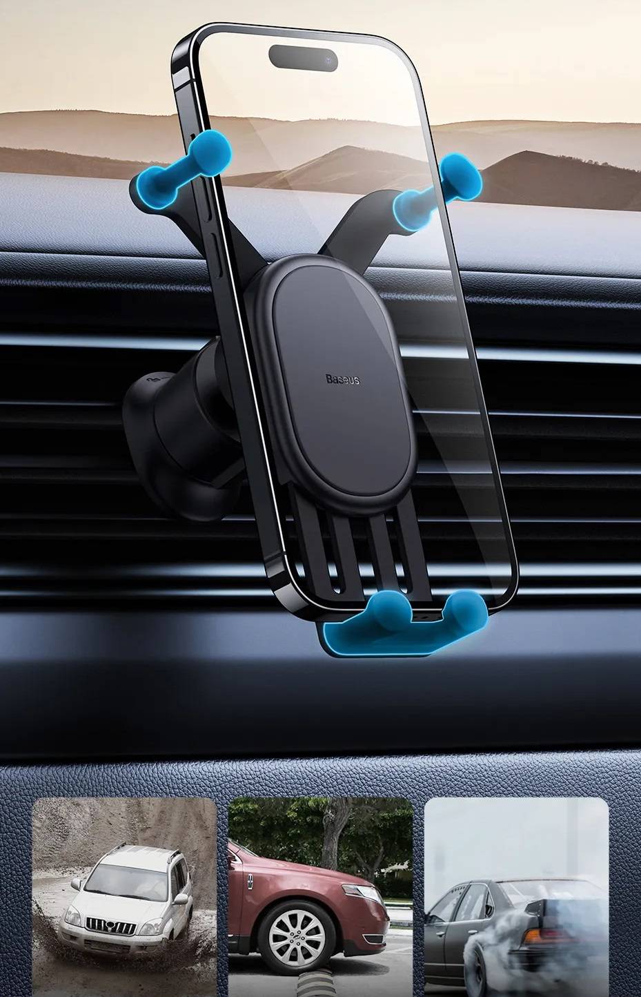 Suporte de Celular com Fixação Automática Nova Versão Baseus
